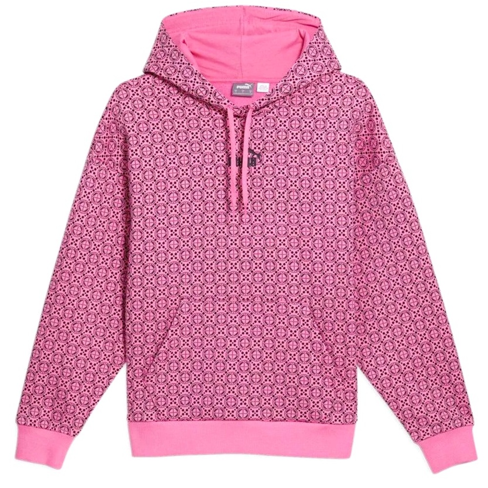 Puma Streetwear Hot Pink Graphic Logo Hoodie, Women’s Size XXL